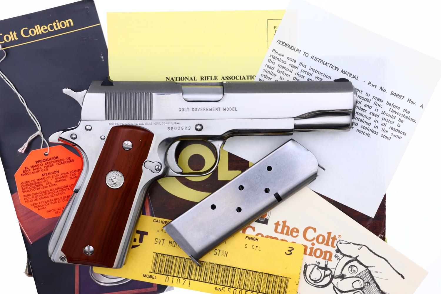 Colt Silver Star 45, 1911, Stainless Steel Pistol, Boxed, SS00523, FB02133 - Image 2