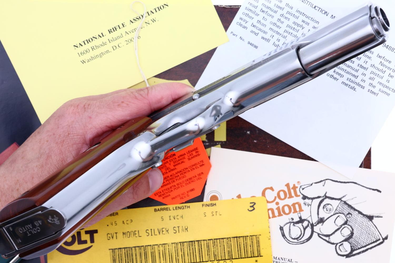 Colt Silver Star 45, 1911, Stainless Steel Pistol, Boxed, SS00523, FB02133 - Image 6