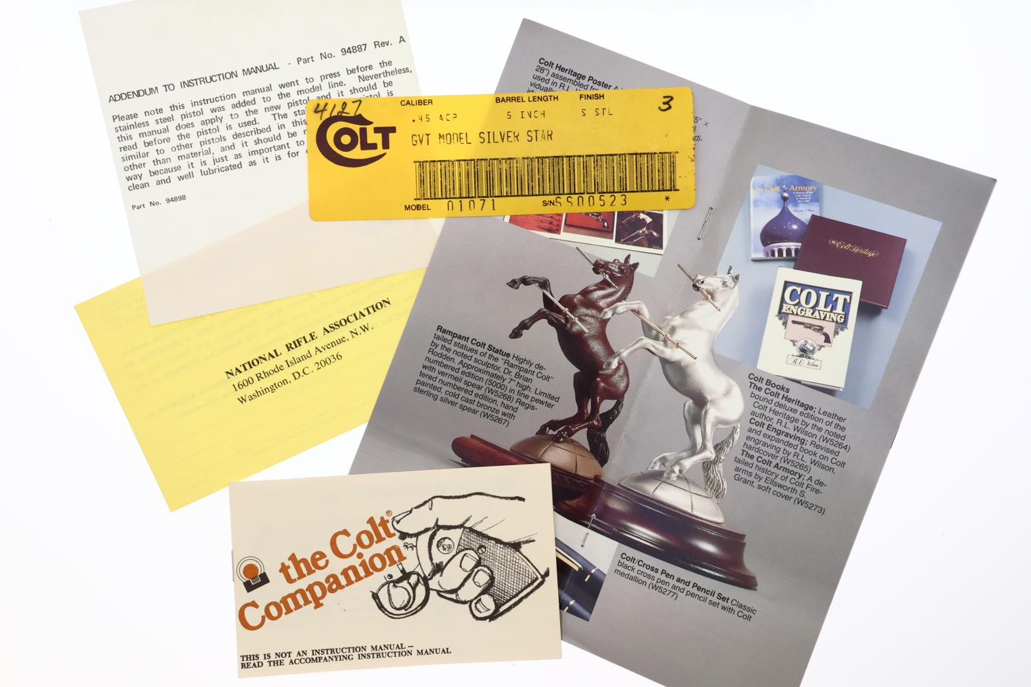 Colt Silver Star 45, 1911, Stainless Steel Pistol, Boxed, SS00523, FB02133 - Image 11