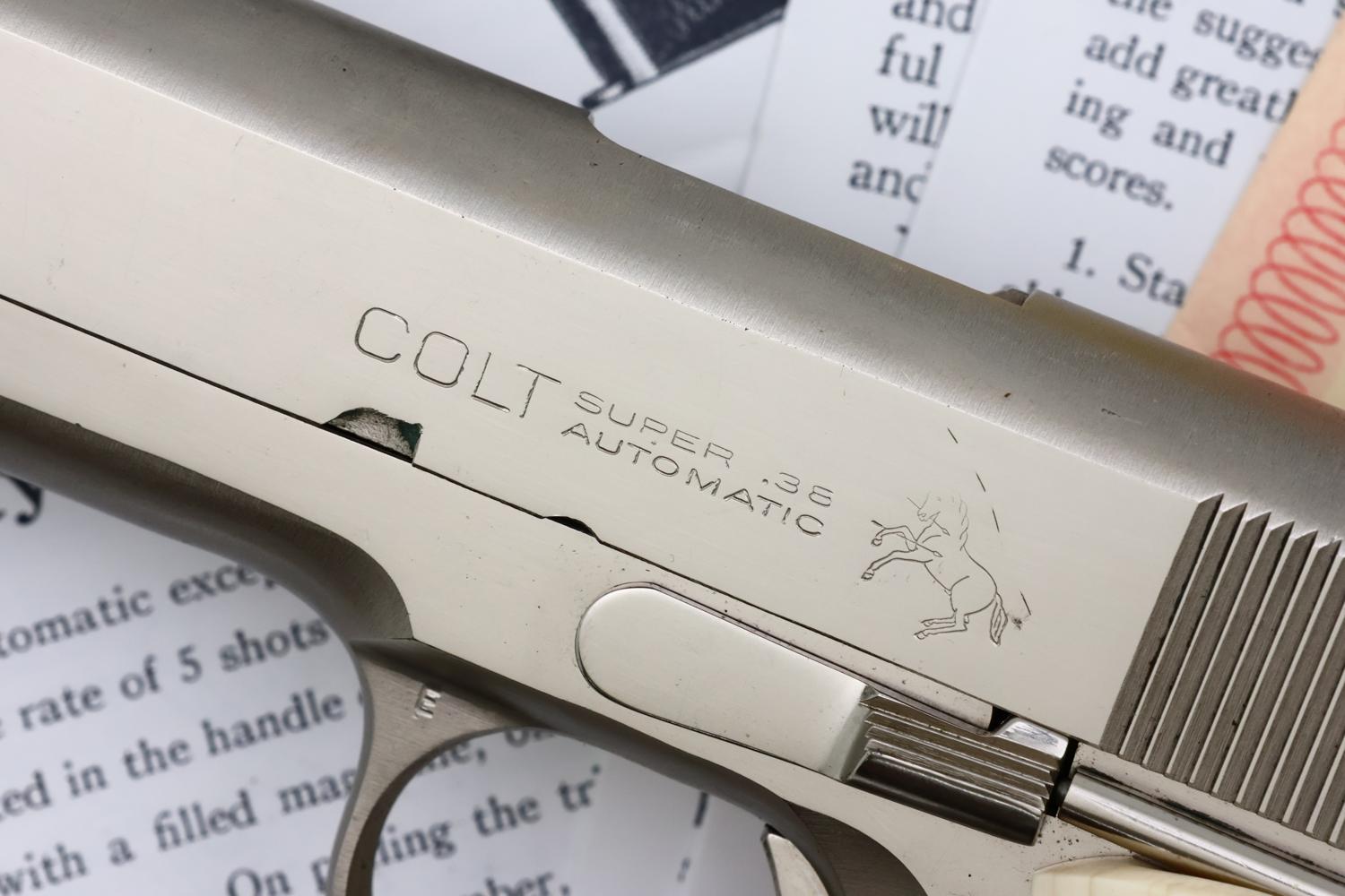 Colt Super 38, Semi Auto, Pistol, Boxed, Documentation, 164046, FB02155 - Image 4