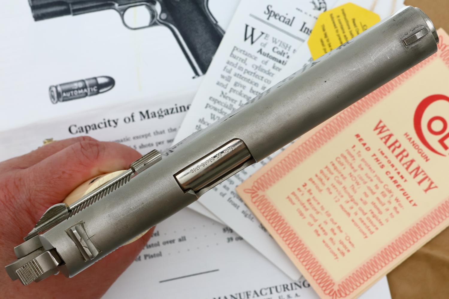 Colt Super 38, Semi Auto, Pistol, Boxed, Documentation, 164046, FB02155 - Image 6