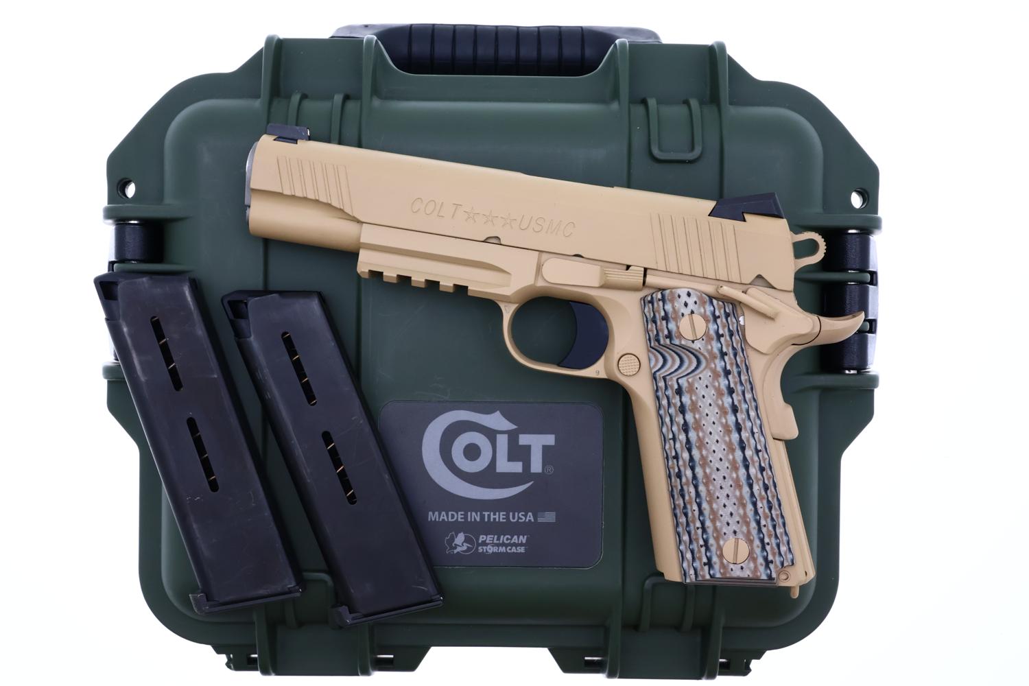 Colt USMC M45A1 Early Commercial Pistol, Pelican Case, 05482EGA, FB02262 - Image 2