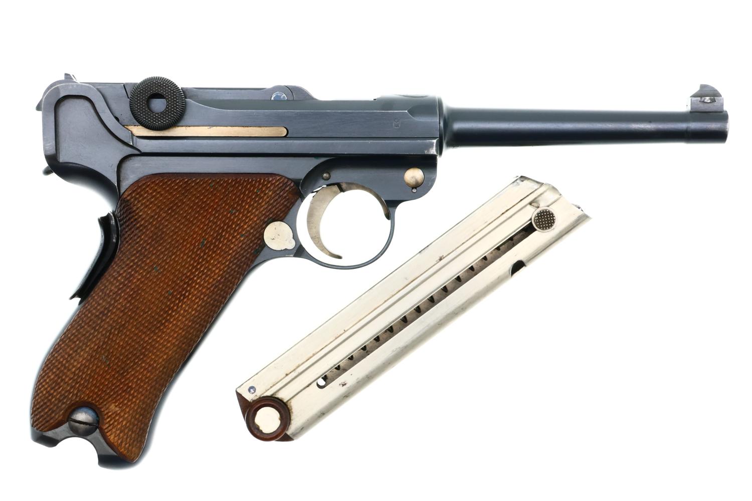 DWM Swiss 1906 Luger Military Pistol, Cross-in-Shield, 14133