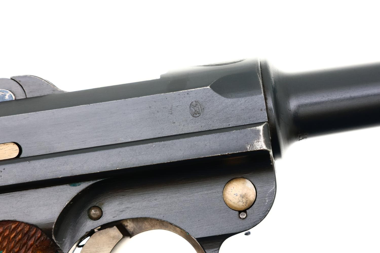 DWM Swiss 1906 Luger Military Pistol, Cross-in-Shield, 14133, FB02078 - Image 4