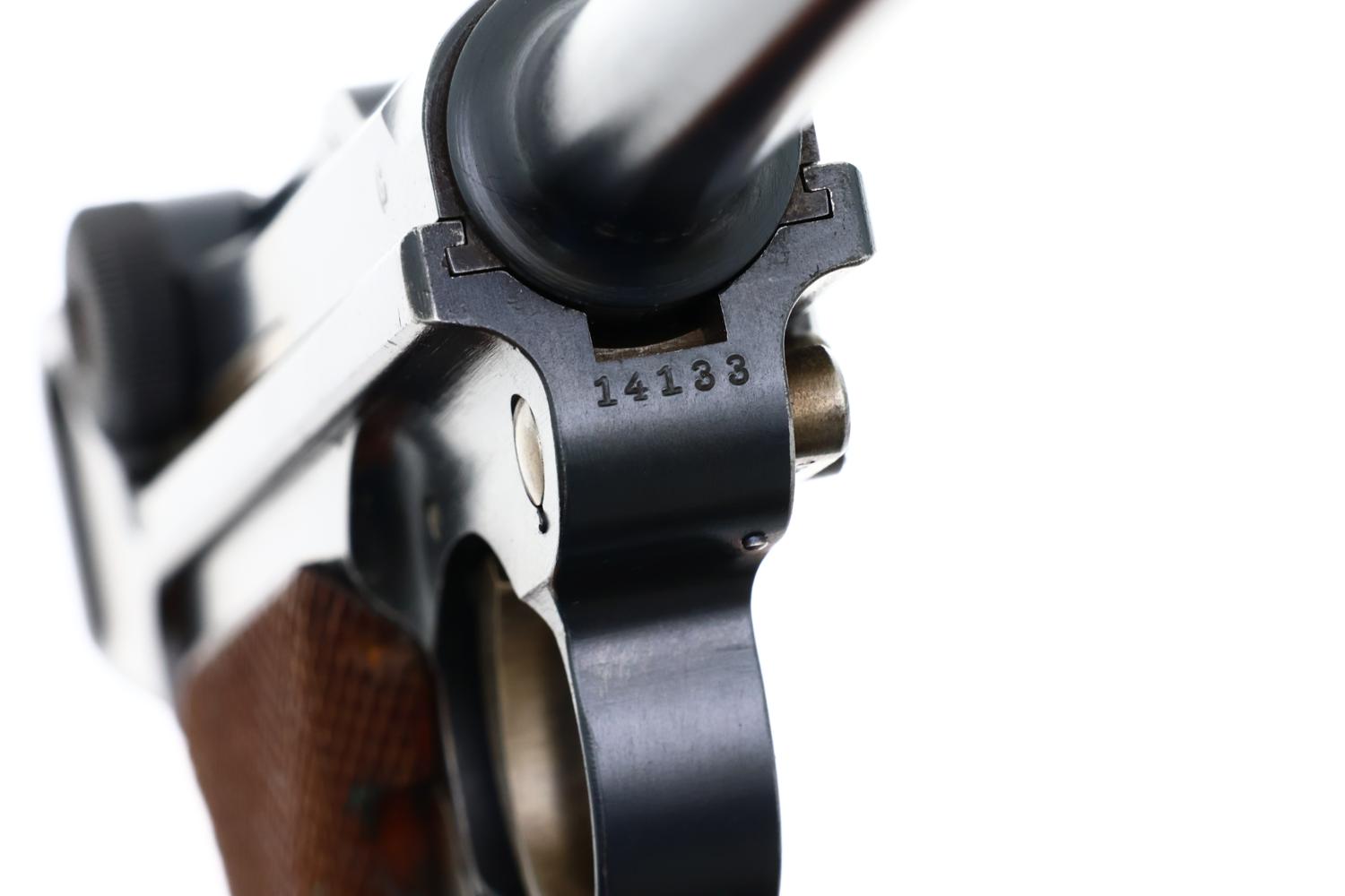 DWM Swiss 1906 Luger Military Pistol, Cross-in-Shield, 14133, FB02078 - Image 9