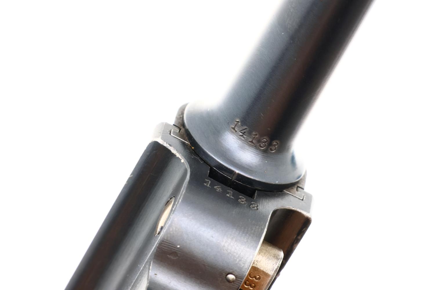 DWM Swiss 1906 Luger Military Pistol, Cross-in-Shield, 14133, FB02078 - Image 10