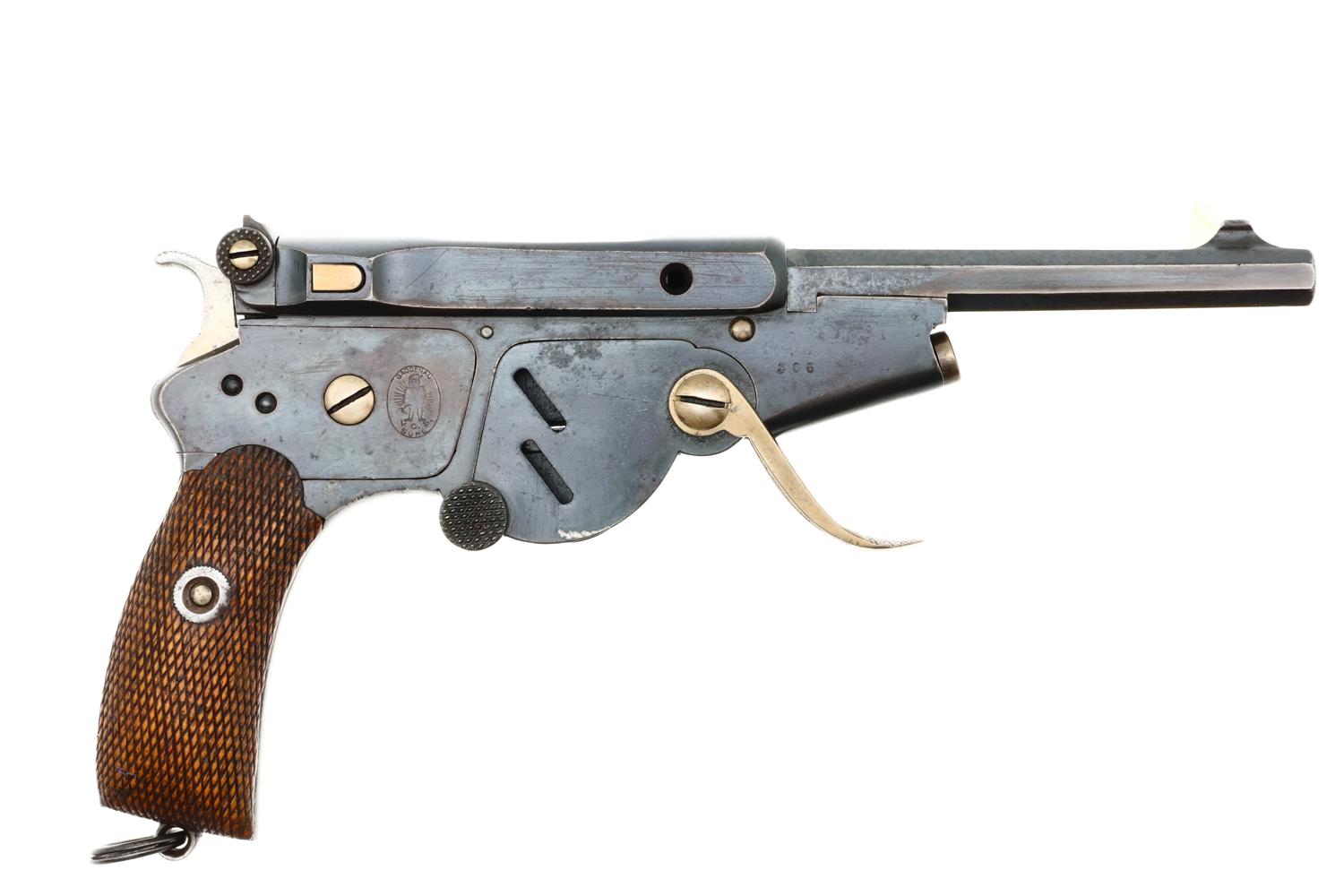 Exotic Bergmann 1896, No. 2, Folding Trigger, ANTIQUE, 386, O-268 - Image 2