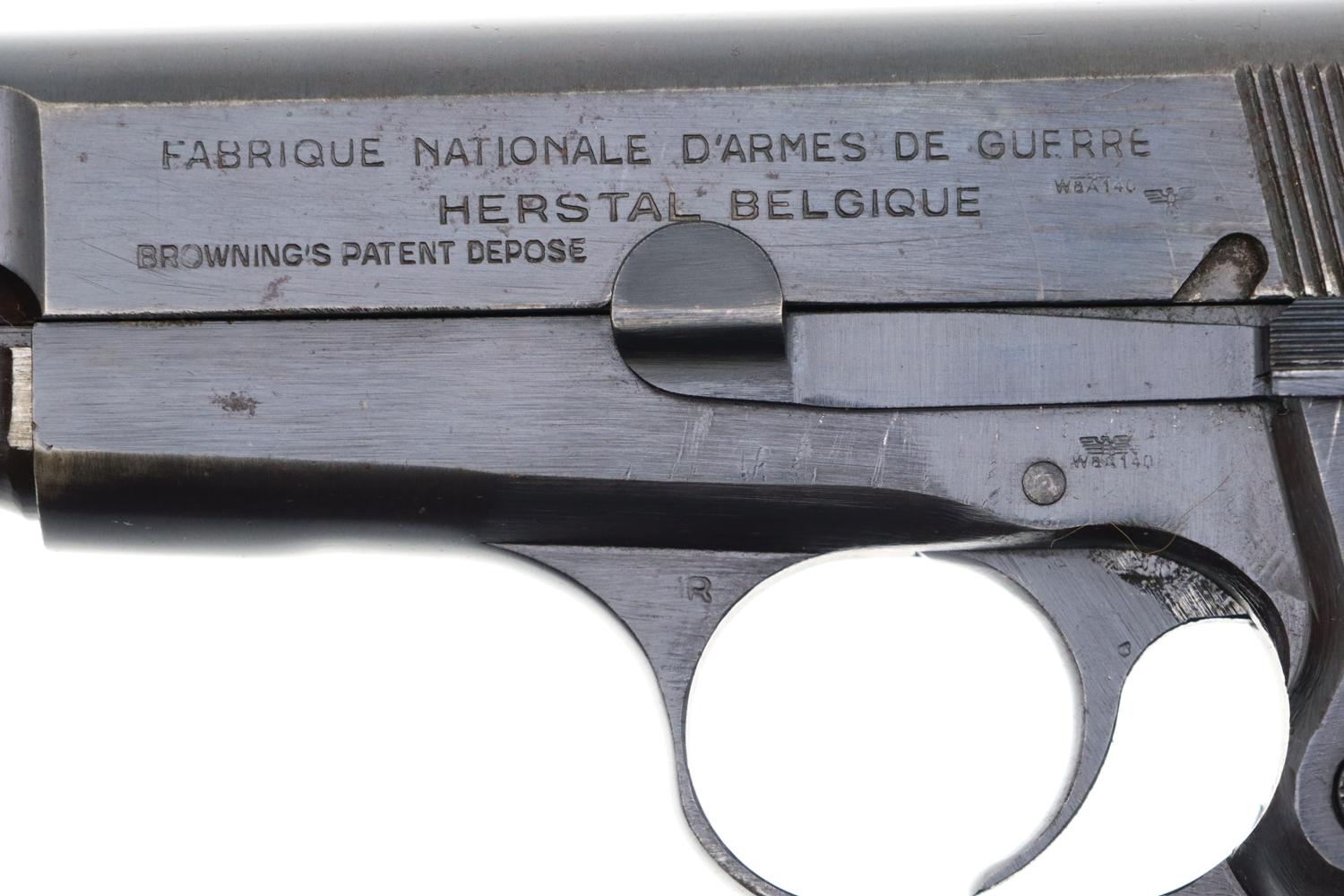 FN High Power Military Pistol, German Army, Late WWII, 62598a, FB01467 - Image 7