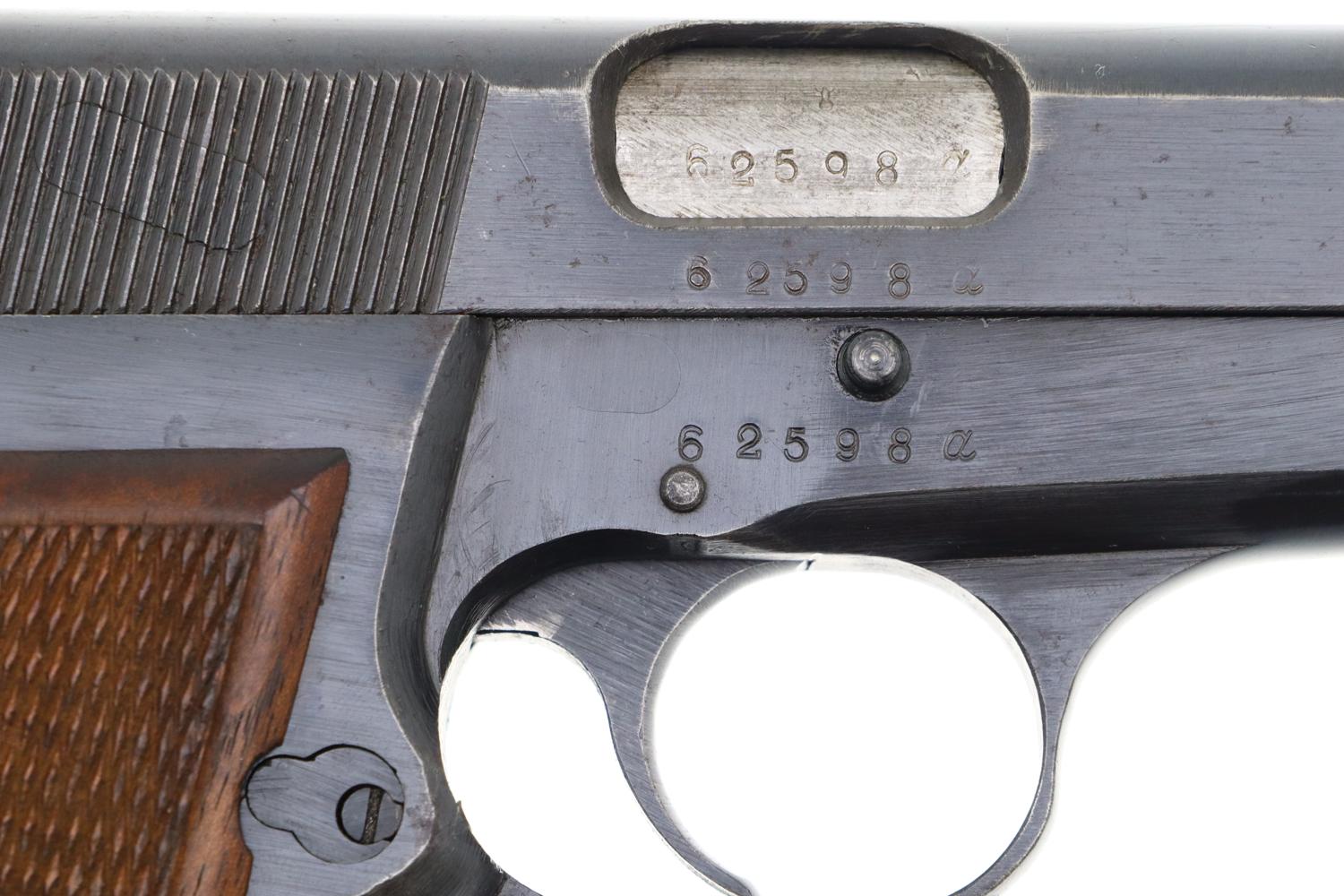 FN High Power Military Pistol, German Army, Late WWII, 62598a, FB01467 - Image 8