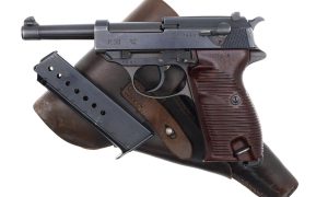 Mauser P38, Eagle L, German Police, Made 1944, Holster, 1861, FB01492