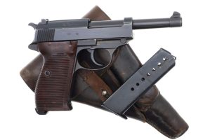 Mauser P38, Eagle L, German Police, Made 1944, Holster, 1861, FB01492