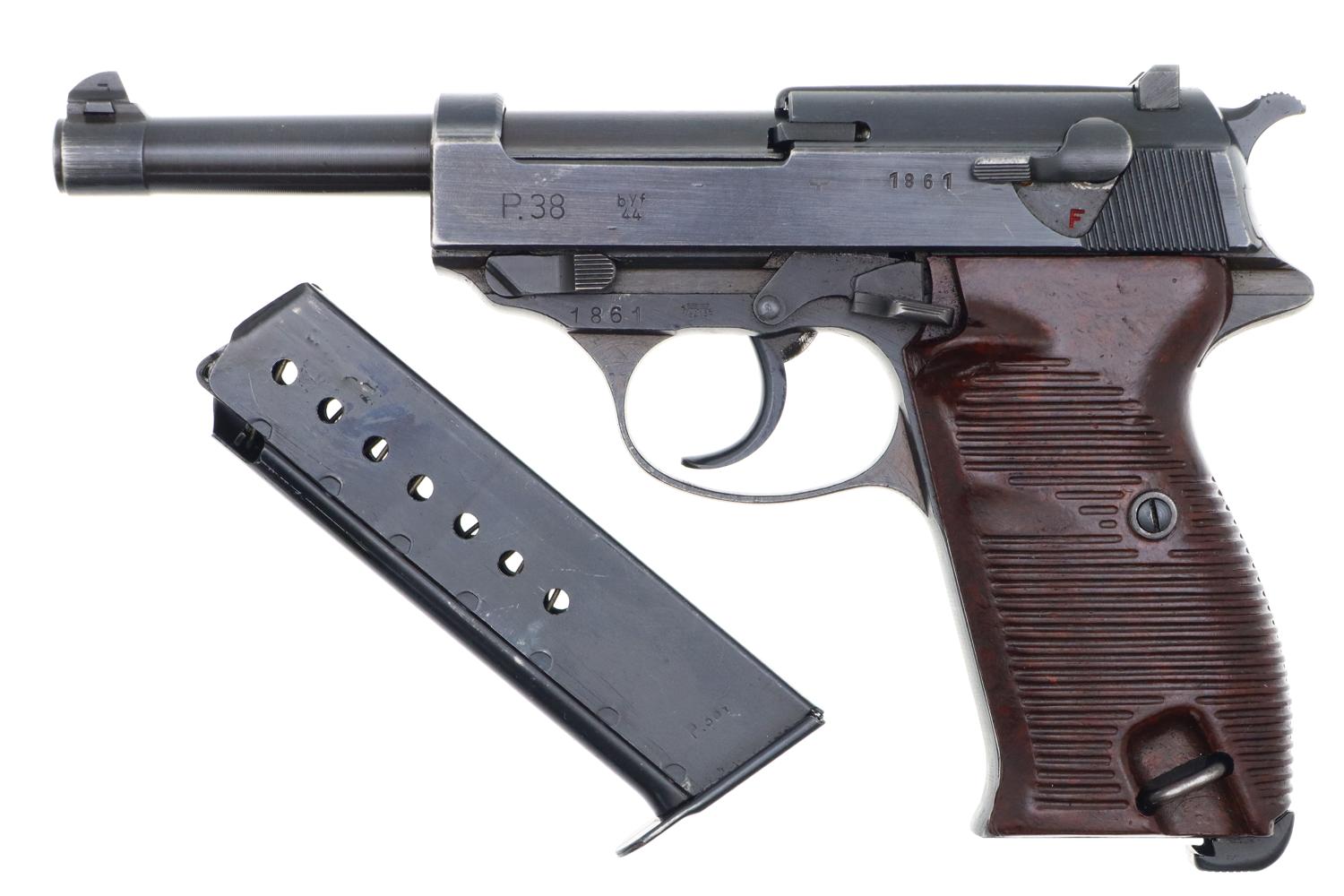 Mauser P38, Eagle L, German Police, Made 1944, Holster, 1861, FB01492 - Image 3