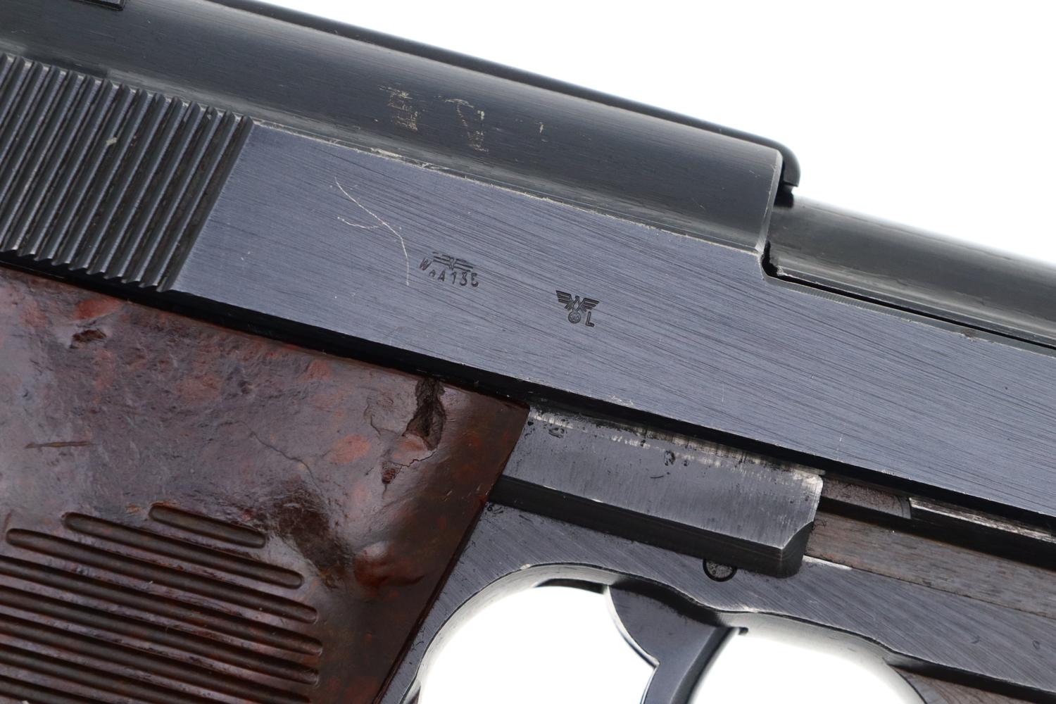 Mauser P38, Eagle L, German Police, Made 1944, Holster, 1861, FB01492 - Image 6