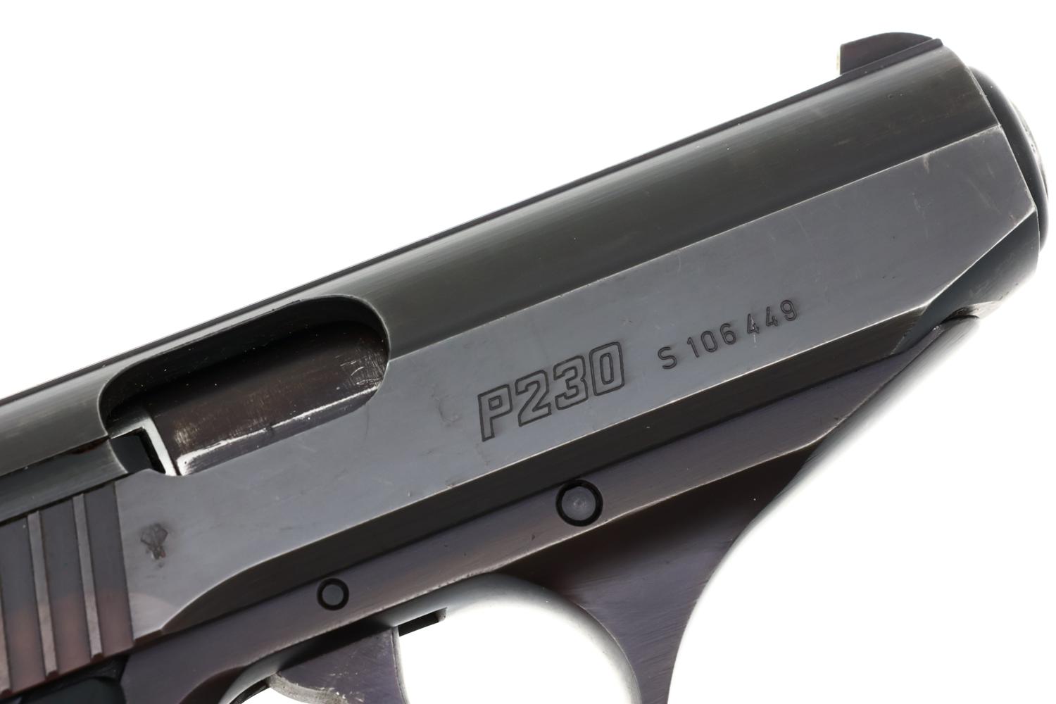 SIG P230, Swiss Police Pistol, Cal. 9mm Police, Holster, S106449, FB02059 - Image 4