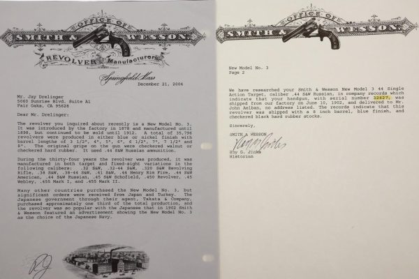 S&W New Model 3 Target, Documented, 32427, ANTIQUE, O-180 - Image 16