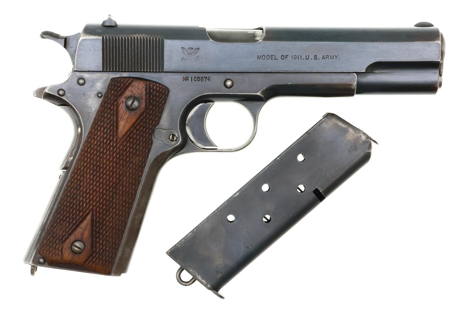 Springfield Armory 1911, Pistol, WWI, U.S. Military, 105874, FB02201 - Image 2