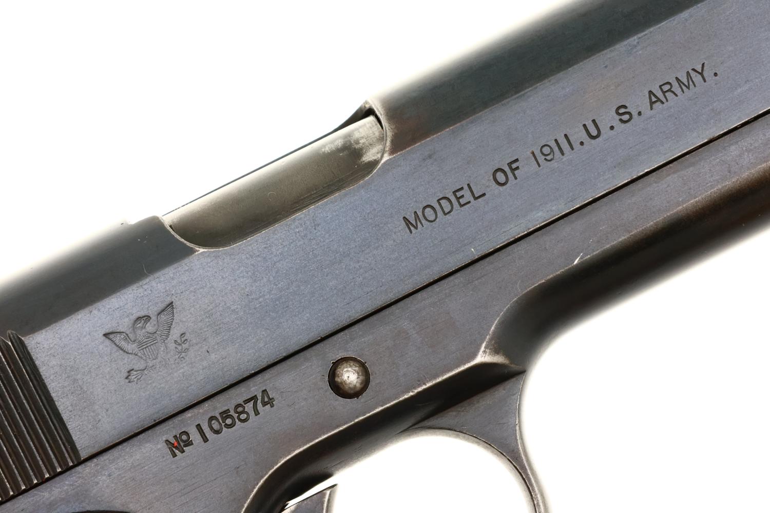 Springfield Armory 1911, Pistol, WWI, U.S. Military, 105874, FB02201 - Image 7