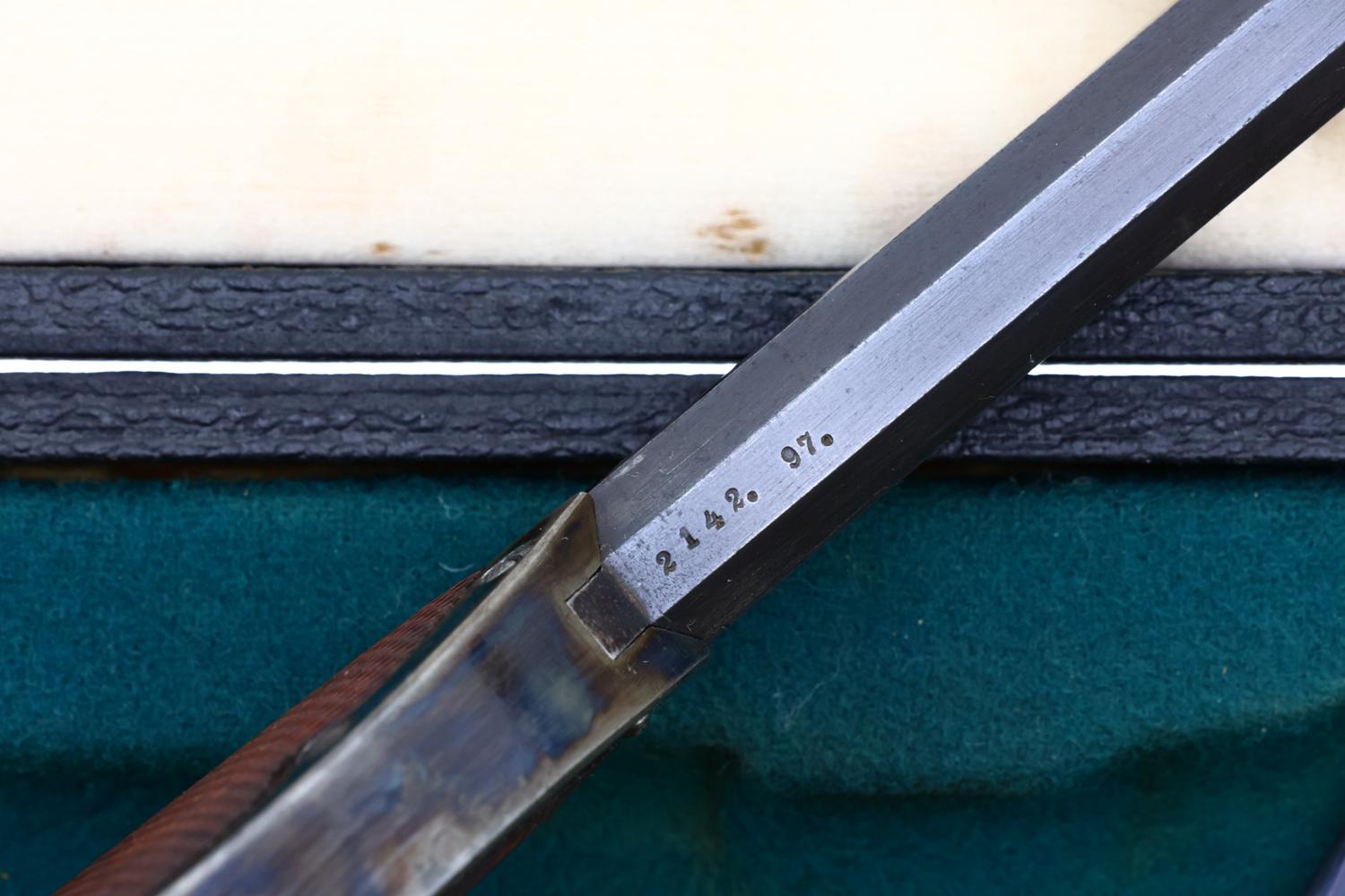 Bittner 1893 Repeating Pistol, Cased with Provenance, ANTIQUE, 192, O-239 - Image 14