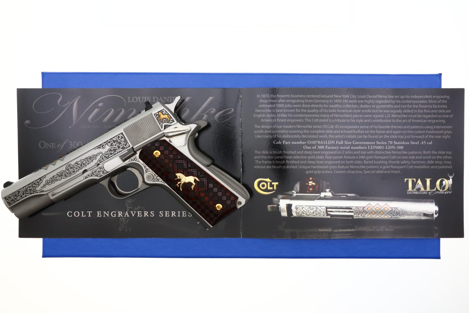 Colt Nimschke Engravers Series Government Model, NIB, LDN080, FB02265 - Image 12