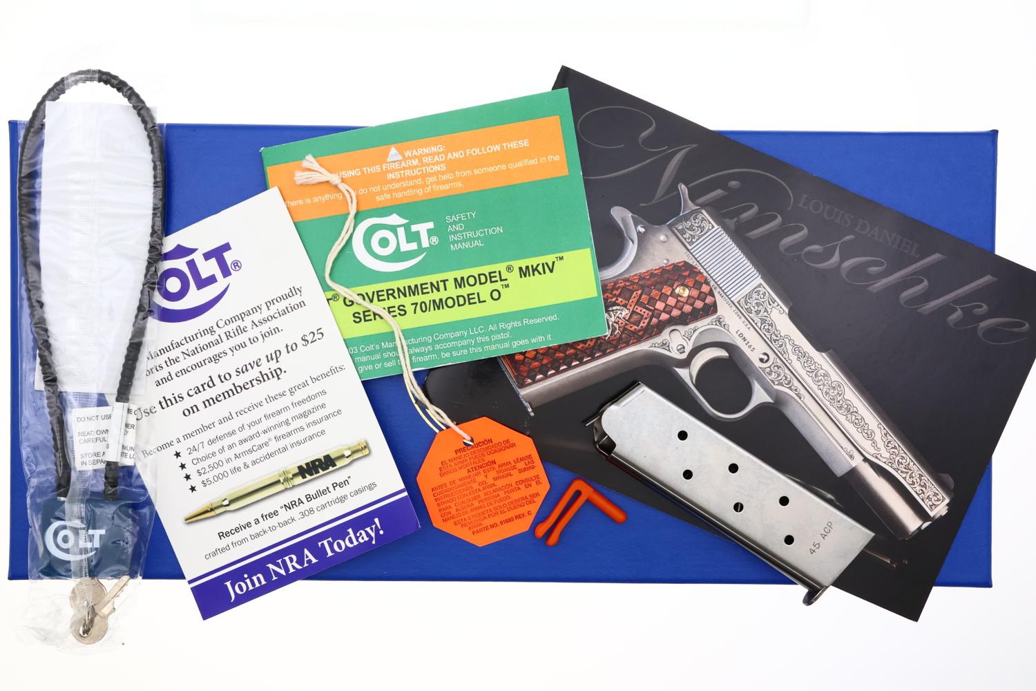 Colt Nimschke Engravers Series Government Model, NIB, LDN080, FB02265 - Image 15