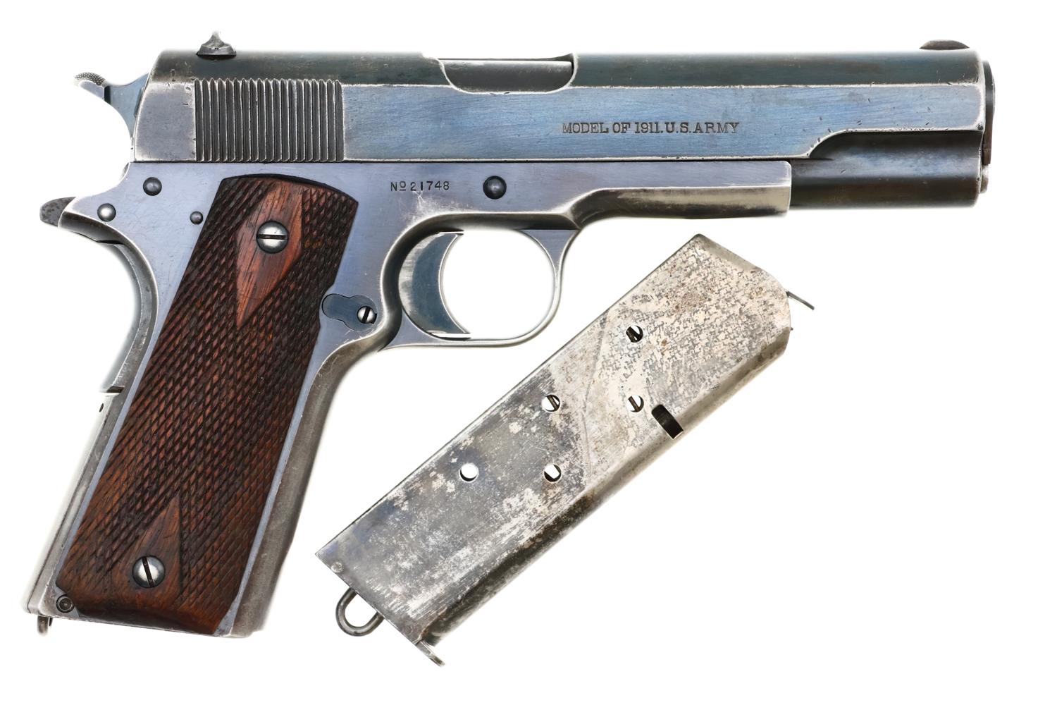 Colt 1911, pre-WWI, U.S. Military Pistol, .45ACP, 21748, FB02230 - Image 3