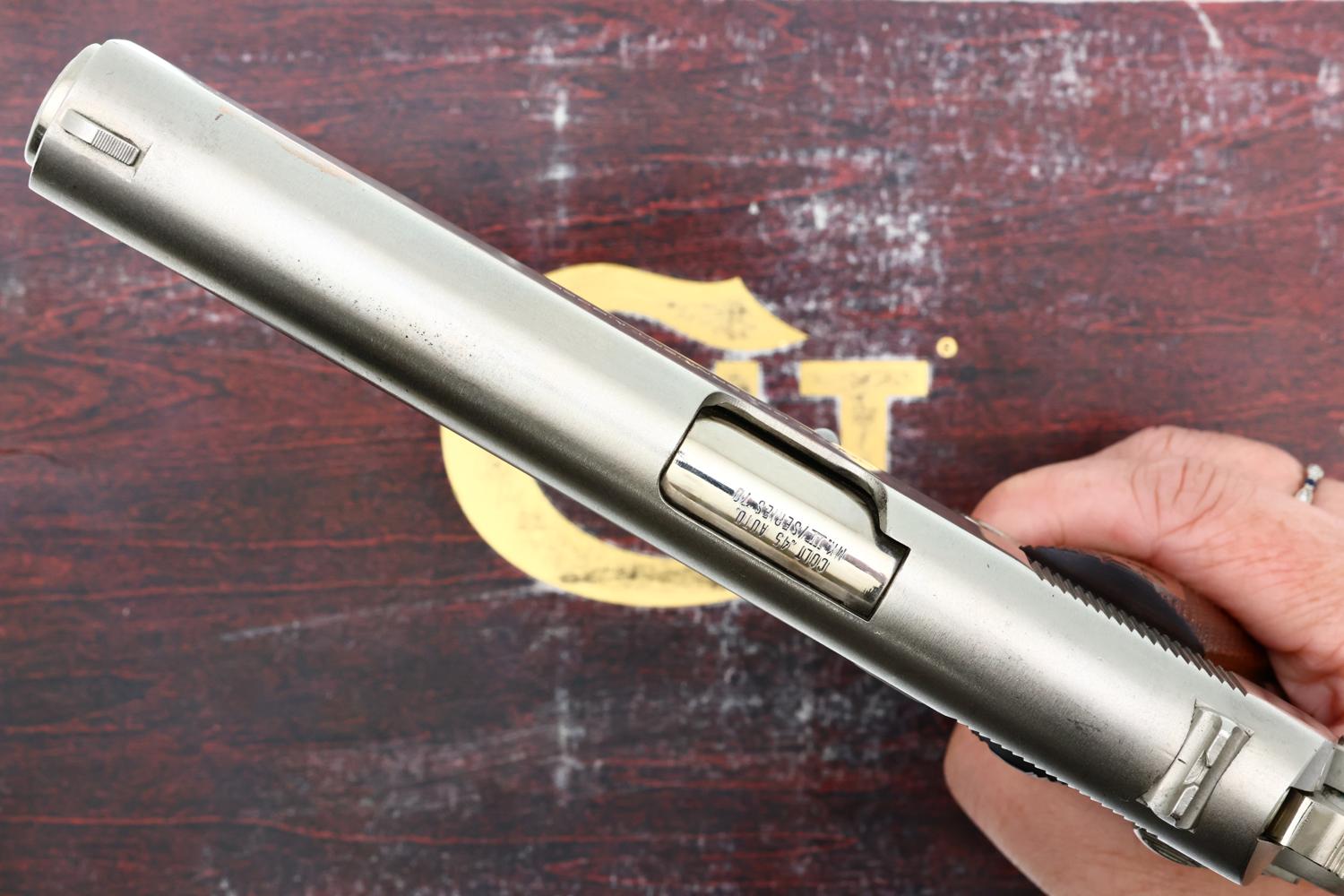 Colt MK IV Series 70 Government Model, Nickeled, Boxed, 93346G70, FB02277 - Image 6