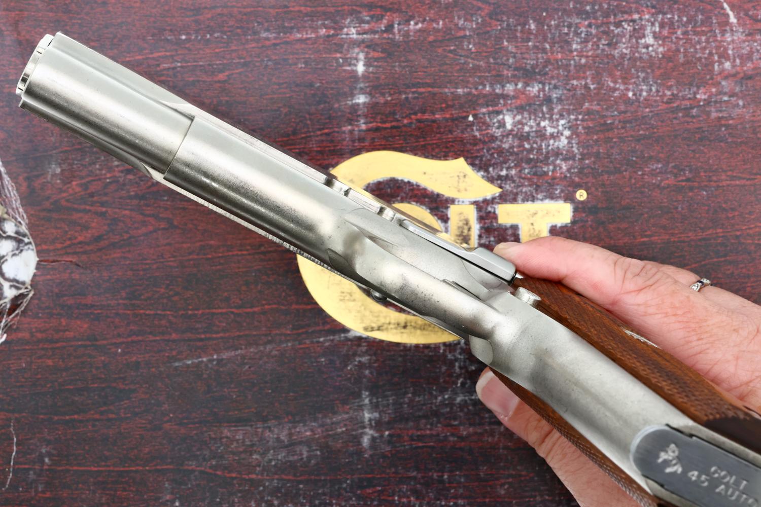 Colt MK IV Series 70 Government Model, Nickeled, Boxed, 93346G70, FB02277 - Image 7