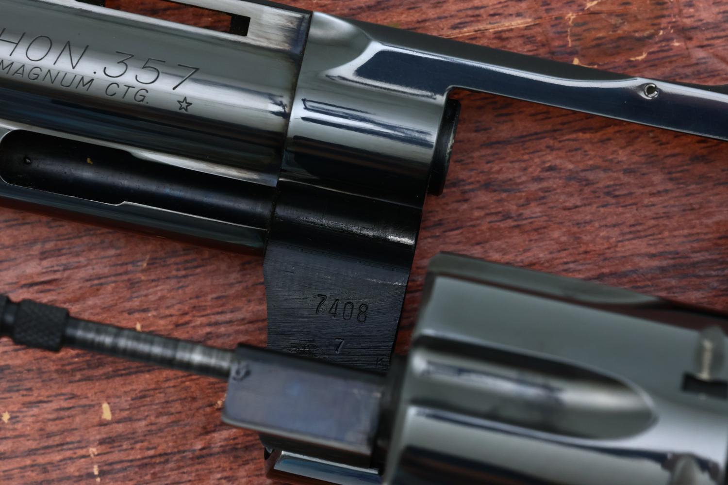 Colt Python, Early Production Revolver, Made 1959, Boxed, 7408, FB02280 - Image 9