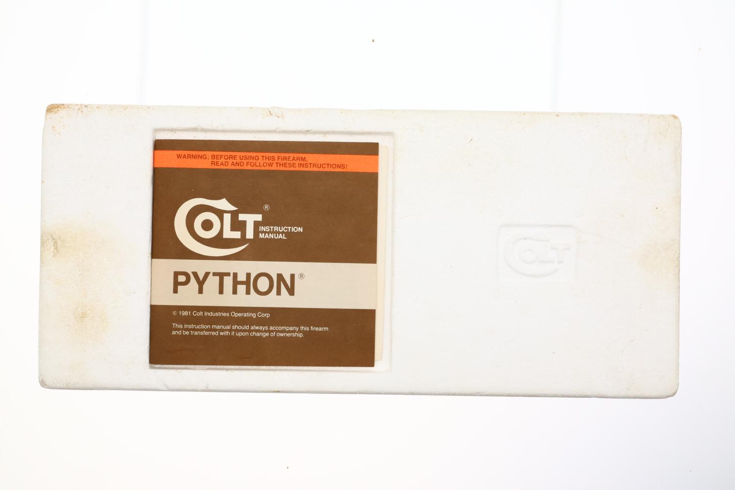 Colt Python, 2.5" Barrel, Blued Revolver, Boxed, K64632, FB02281 - Image 13