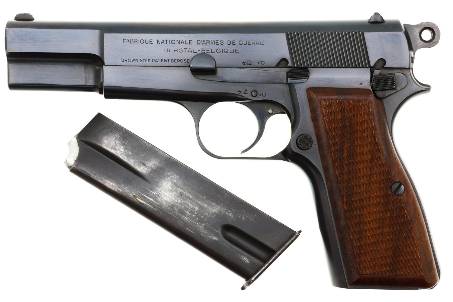 FN HP High Power, Early Postwar Commercial "A" prefix SN, A13745, FB01981 - Image 2