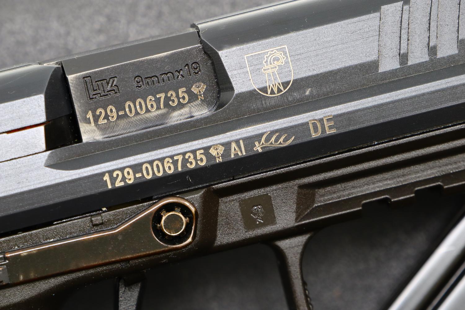 H&K P30 Pistol, Swiss Basel Police Contract, Case, 129-006735, FB02289