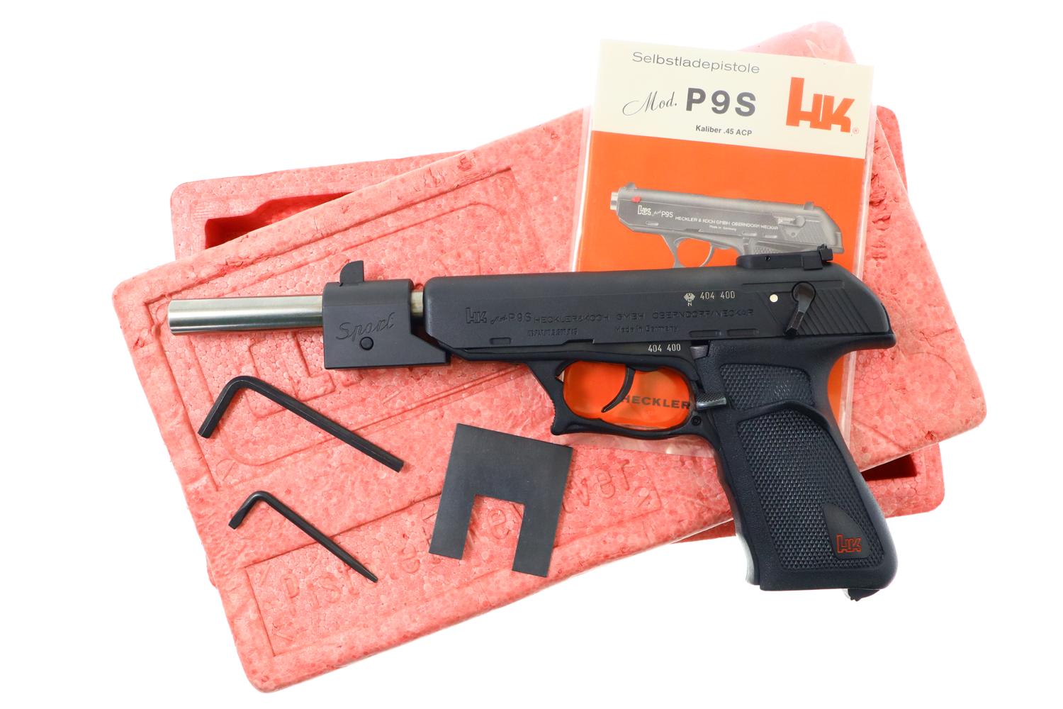 H&K P9S, Sport, .45ACP, Extended Bbl, Counterweight, #404400, FB02290