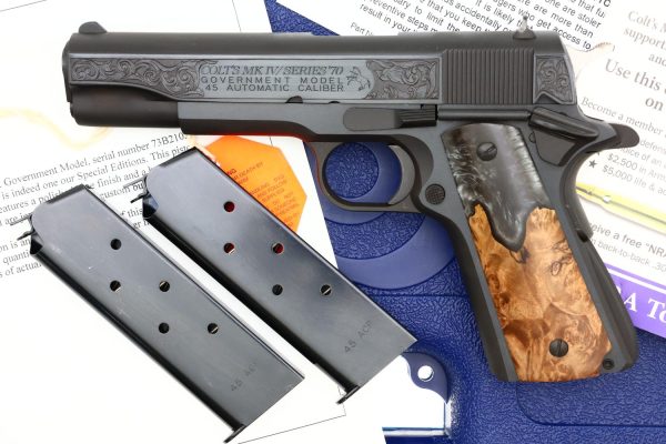 Lew Horton Special Colt Mk IV Series 70, Engraved, NIB, 73B2102, FB02259