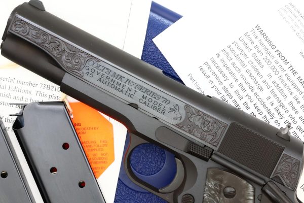 Lew Horton Special Colt Mk IV Series 70, Engraved, NIB, 73B2102, FB02259 - Image 4