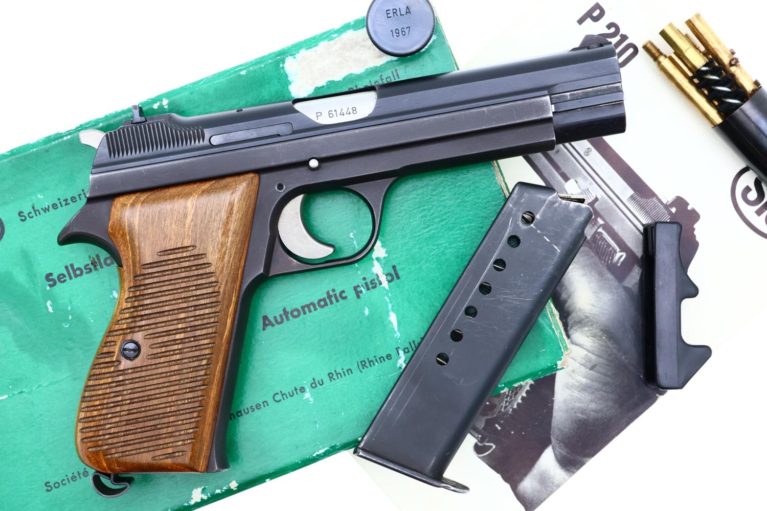 SIG P210-2 Commercial Pistol, Matching Green Box, P61448, FB02034 - Image 2
