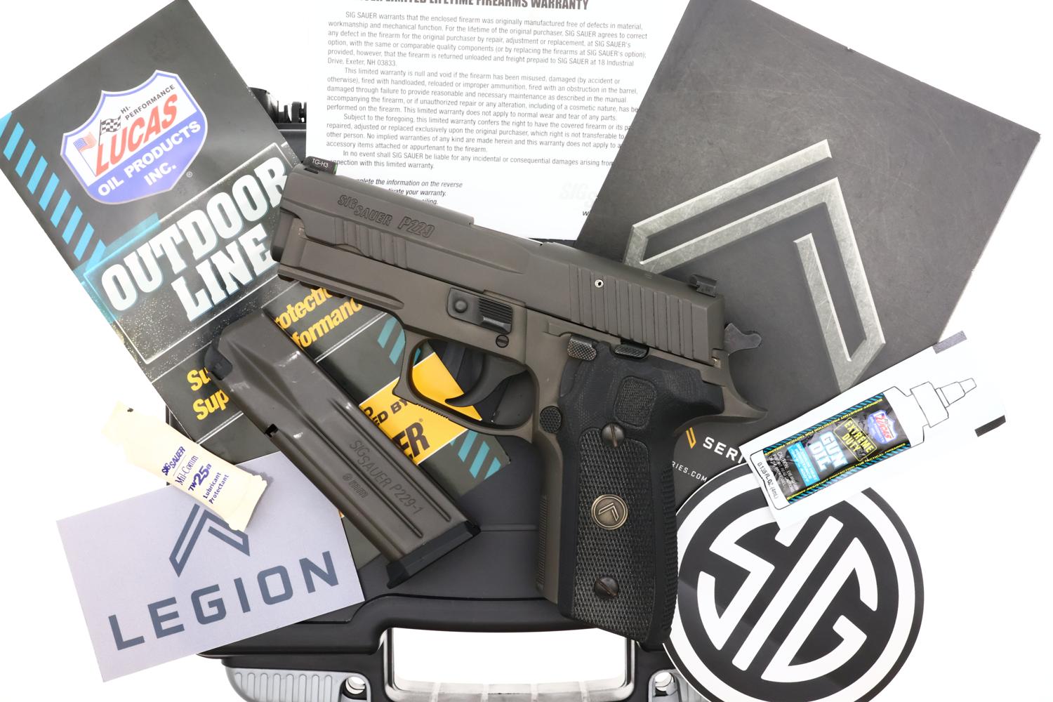 SIG Sauer P229-1 SA/DA Legion One Pistol, 9mmP, Boxed, 55B078477, FB02287