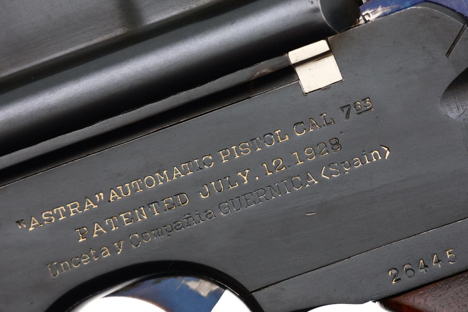 Astra 900 Spanish Broomhandle C96 Pistol, 7.63mm, 26445, FB01977 - Image 3