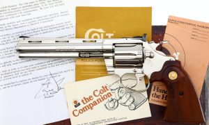 Colt Diamondback Revolver, 6" Nickle finish, .22LR, Boxed, R56816, FB02279