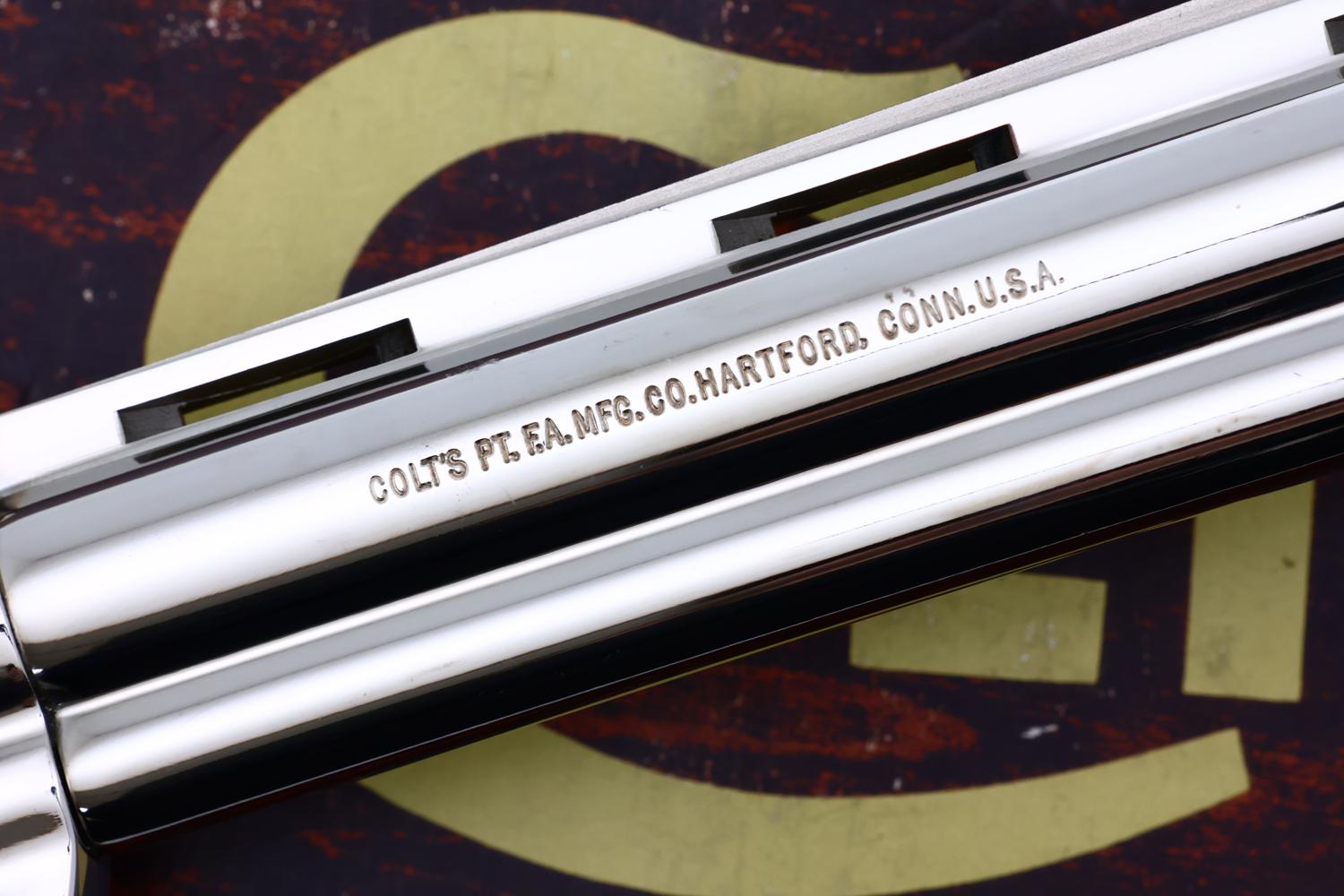 Colt Diamondback Revolver, 6" Nickle finish, .22LR, Boxed, R56816, FB02279 - Image 7