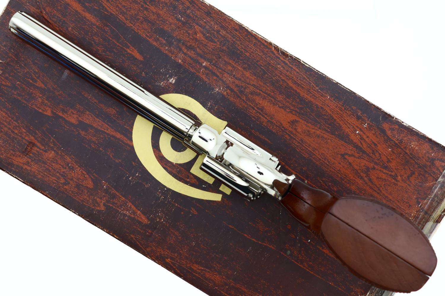 Colt Diamondback Revolver, 6" Nickle finish, .22LR, Boxed, R56816, FB02279 - Image 10