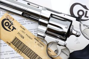 Colt Python, Brite Stainless Steel, Matching Box, T42557, FB02282