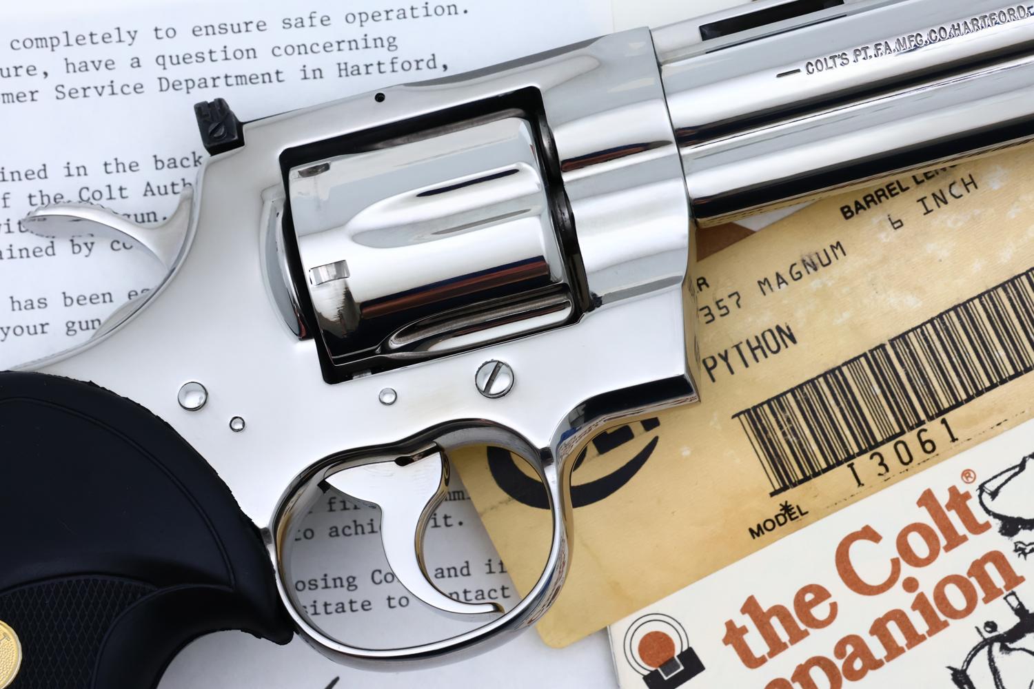 Colt Python, Brite Stainless Steel, Matching Box, T42557, FB02282 - Image 4