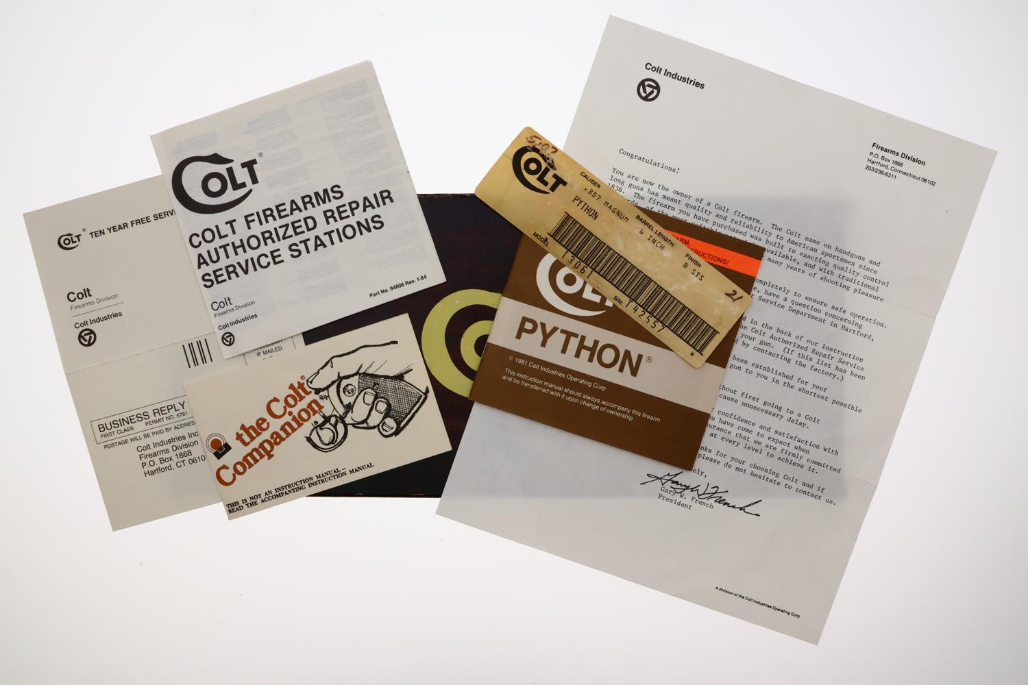 Colt Python, Brite Stainless Steel, Matching Box, T42557, FB02282 - Image 16