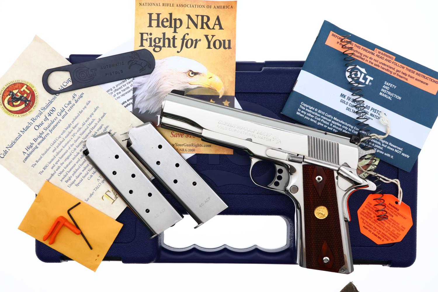 Colt Stainless Steel, Series 80, Gold Cup National Match, RSG237, FB02264 - Image 3