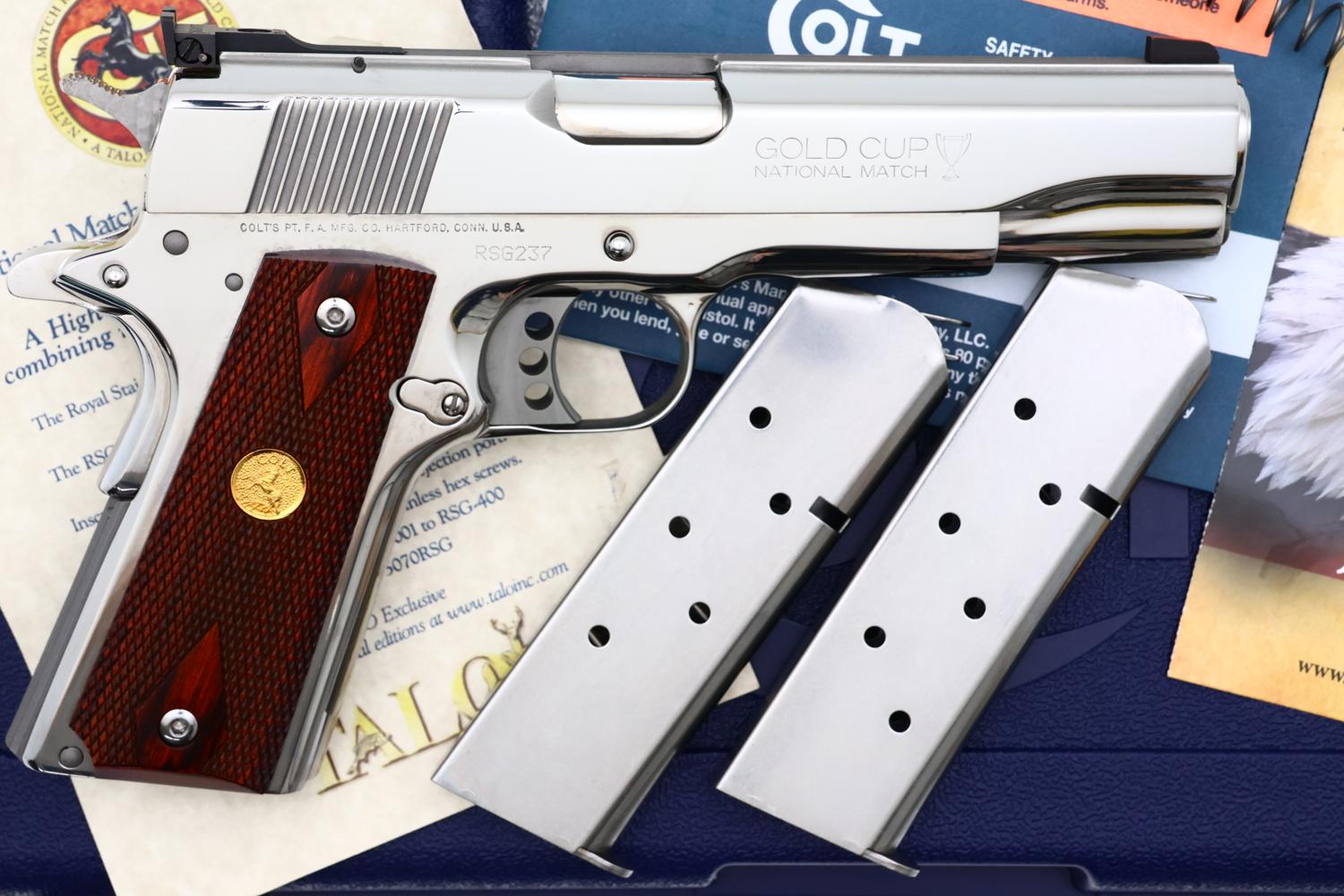 Colt Stainless Steel, Series 80, Gold Cup National Match, RSG237, FB02264 - Image 4