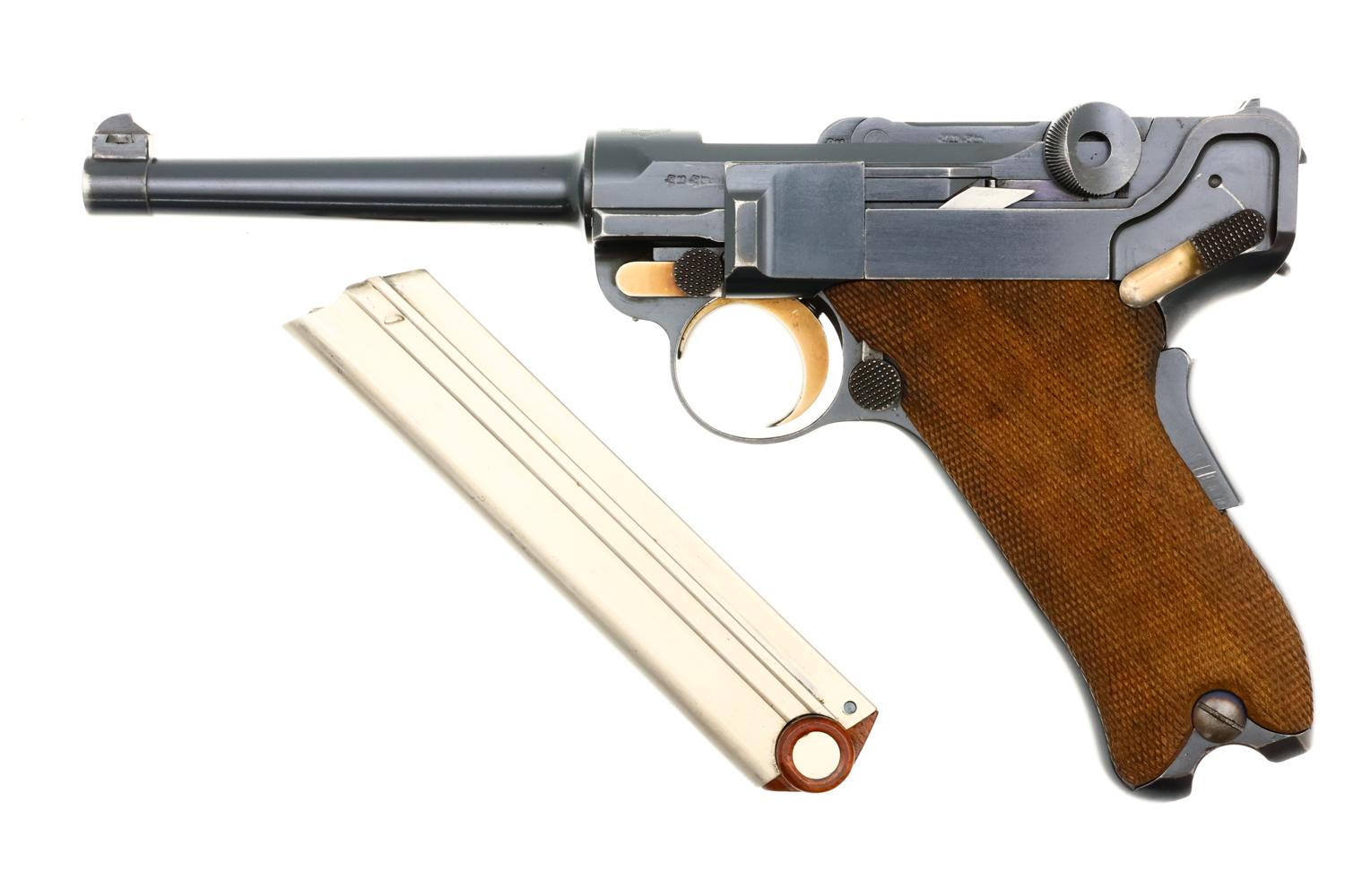 DWM 1900 Swiss Commercial Luger, Non-Relieved Frame, 916, FB02321