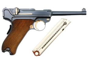 DWM 1900 Swiss Commercial Luger, Non-Relieved Frame, 916, FB02321