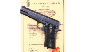 Kongsberg Arsenal Norwegian 1914 Pistol, 1945, Documented, 31801, FB02316