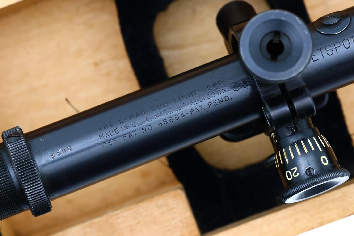 Lyman Super Target 10X Rifle Scope with Case, X-618 - Image 2