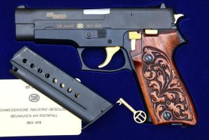 SIG SAUER, P220 125th Commemorative Pistol, Cased. JP714, FB02006